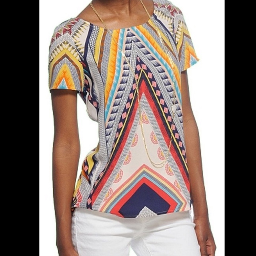 Cooper & Ella Graphic Print Blouse